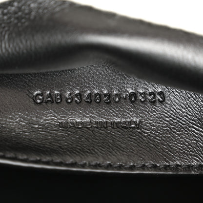 Saint Laurent Crinkle Cotton Patchwork Monogram Medium Jamie Vanilla Ice 7 of 13