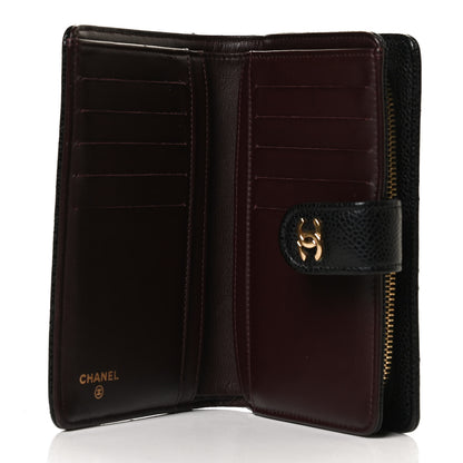 Chanel Caviar Quilted CC French Wallet Black 5 of 11