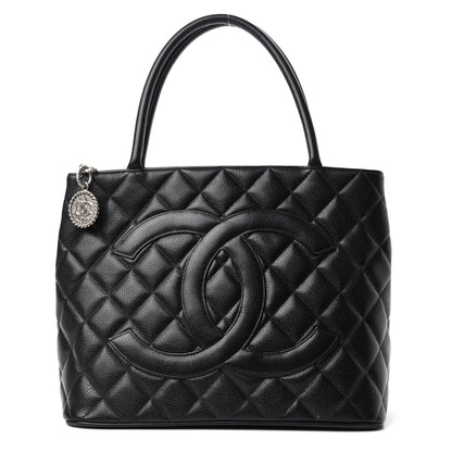 Chanel Caviar Quilted Medallion Tote Black 1 of 10