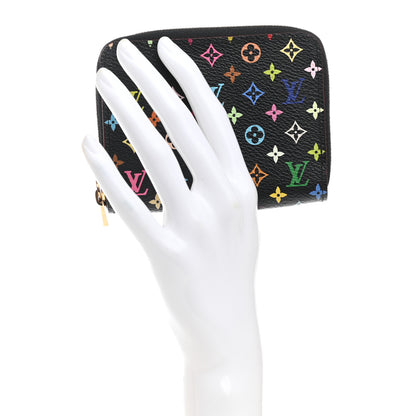Louis Vuitton Monogram Multicolor Zippy Coin Purse Black 3 of 8