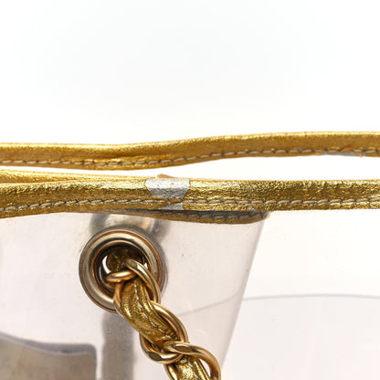 Chanel Vinyl Naked Tote Gold 10 of 11