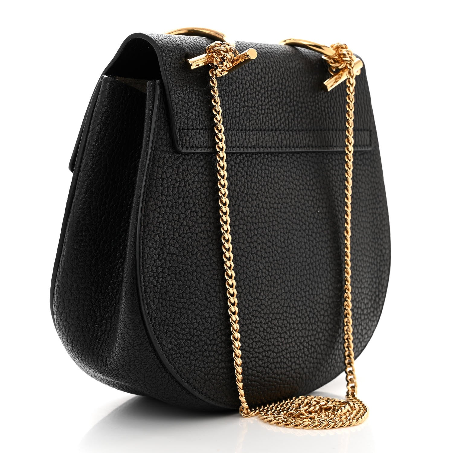Chloe Grained Lambskin Drew Shoulder Bag Black 3 of 11
