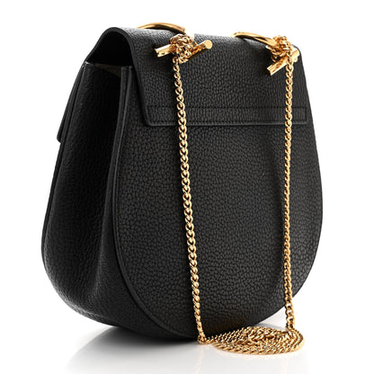 Chloe Grained Lambskin Drew Shoulder Bag Black 3 of 11