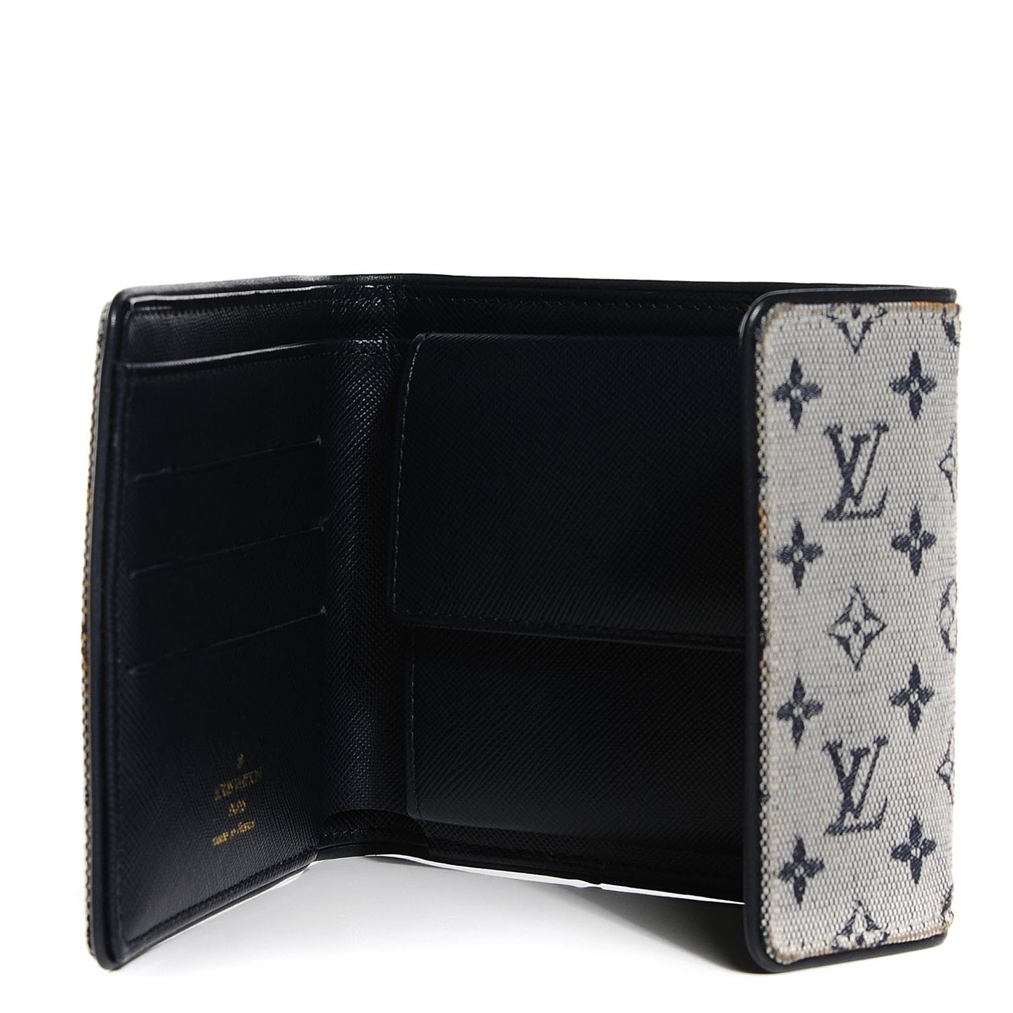 Mini Monogram Compact Wallet Blue
