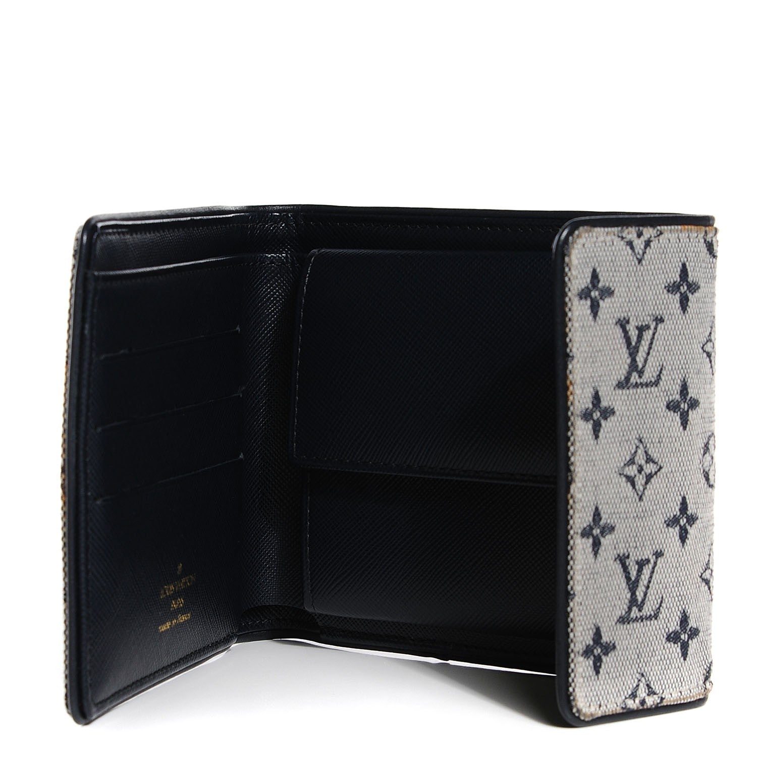 Louis Vuitton Mini Monogram Compact Wallet Blue 5 of 7