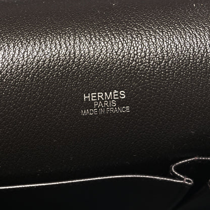 Hermes Taurillon Clemence Jypsiere 34 Chocolate 6 of 11