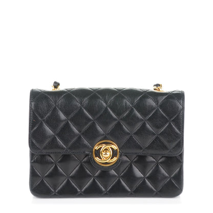 Chanel Lambskin Quilted Mini Flap Black 1 of 8