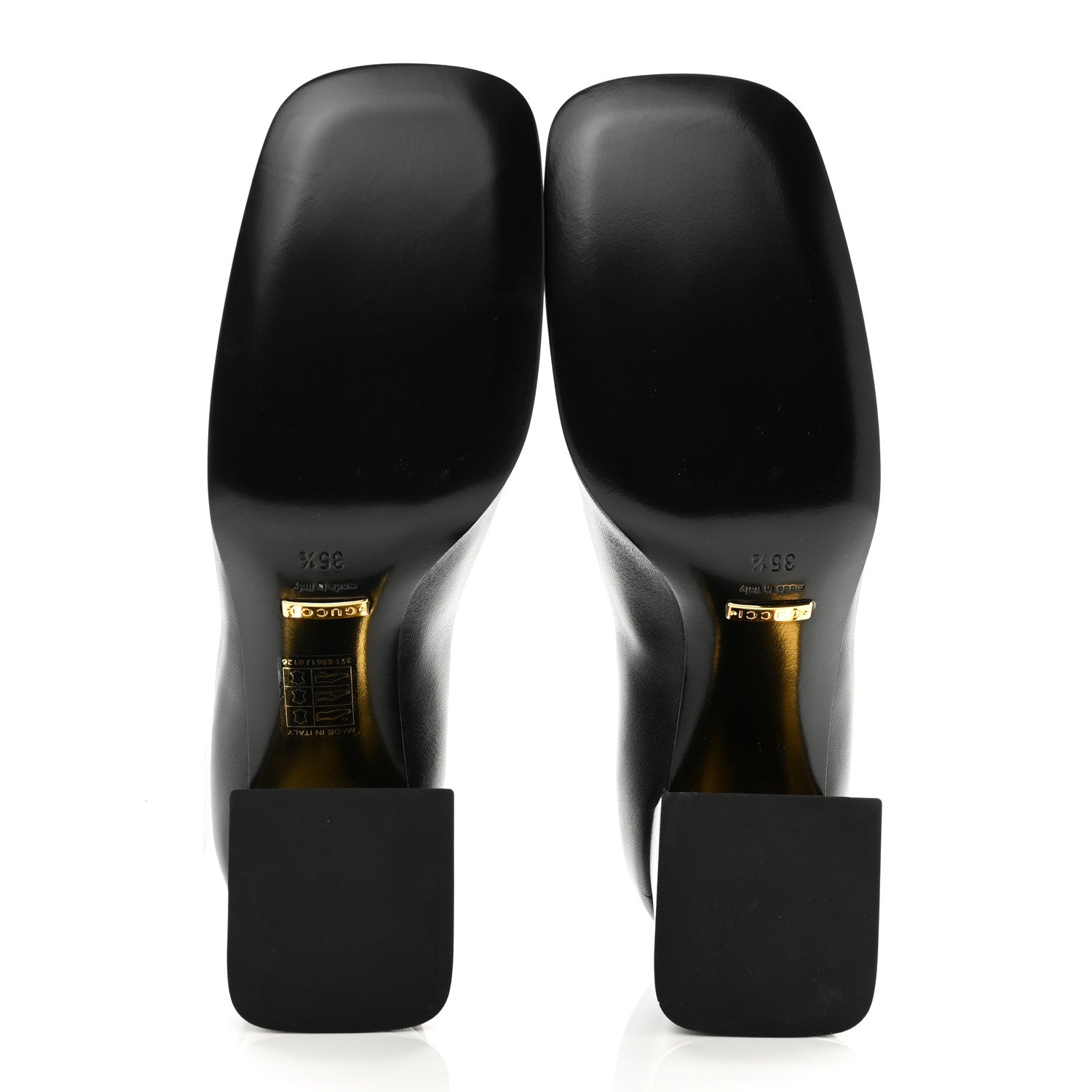 Gucci Malaga Kid Horsebit 75mm Pumps 35.5 Black 5 of 8