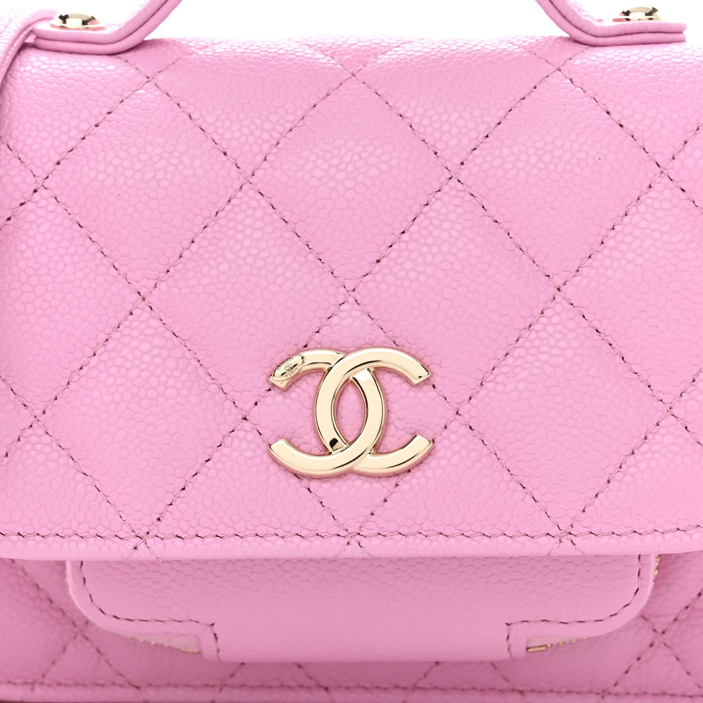 Caviar Quilted Business Affinity Clutch With Chain Flap Lilac