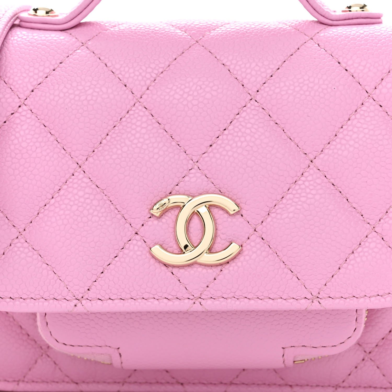 Chanel Caviar Quilted Business Affinity Clutch With Chain Flap Lilac 9 of 12