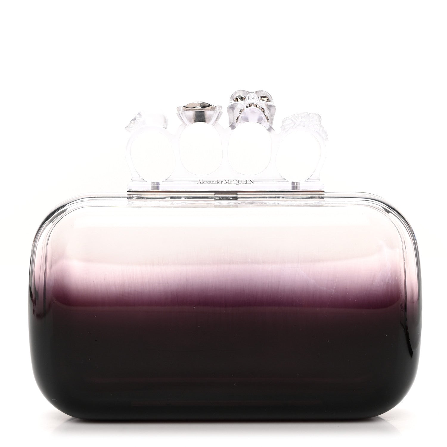 Alexander McQueen Resin Knuckle Clutch Ombre 1 of 9