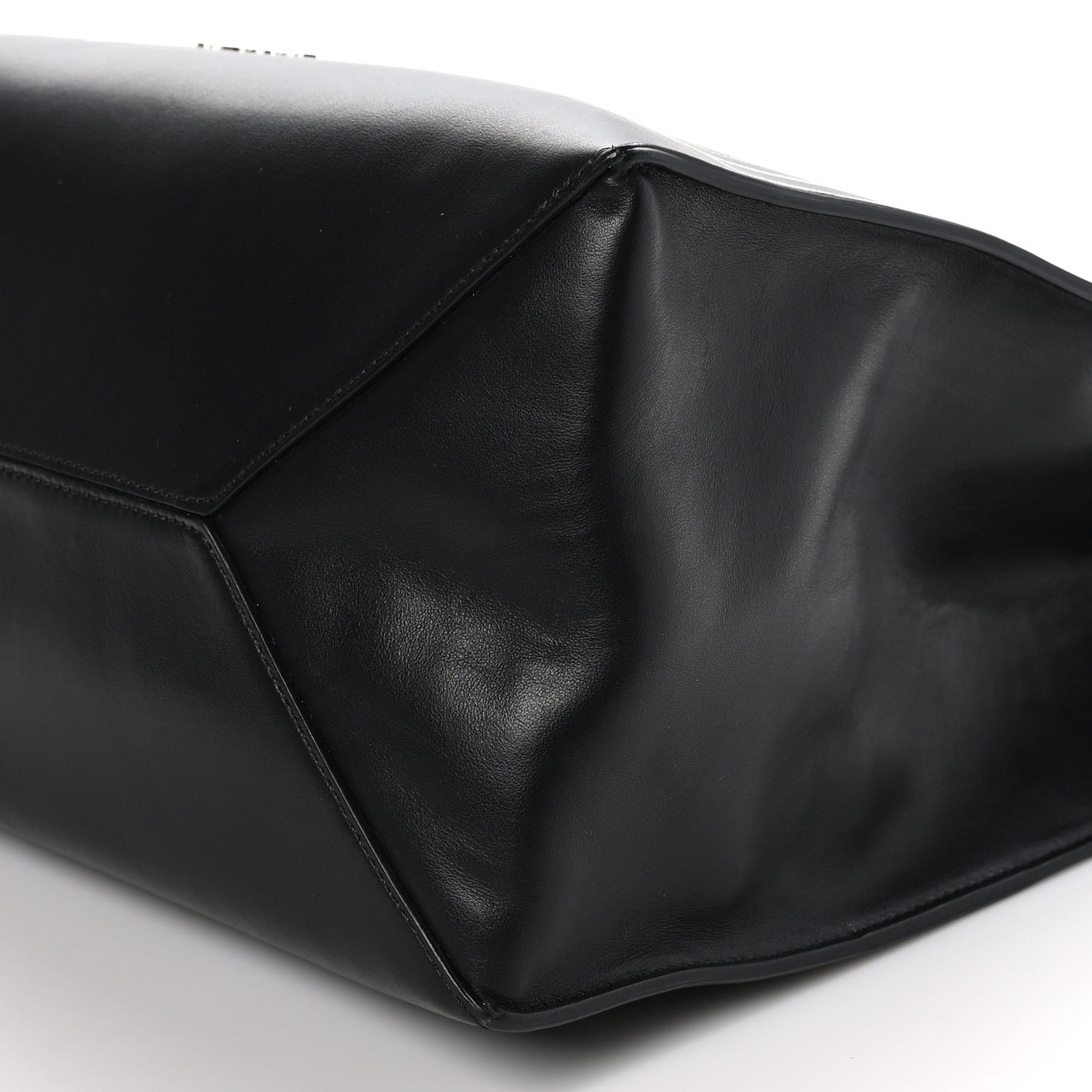 Calfskin Bambi Print Medium Stargate Shopper Tote Black