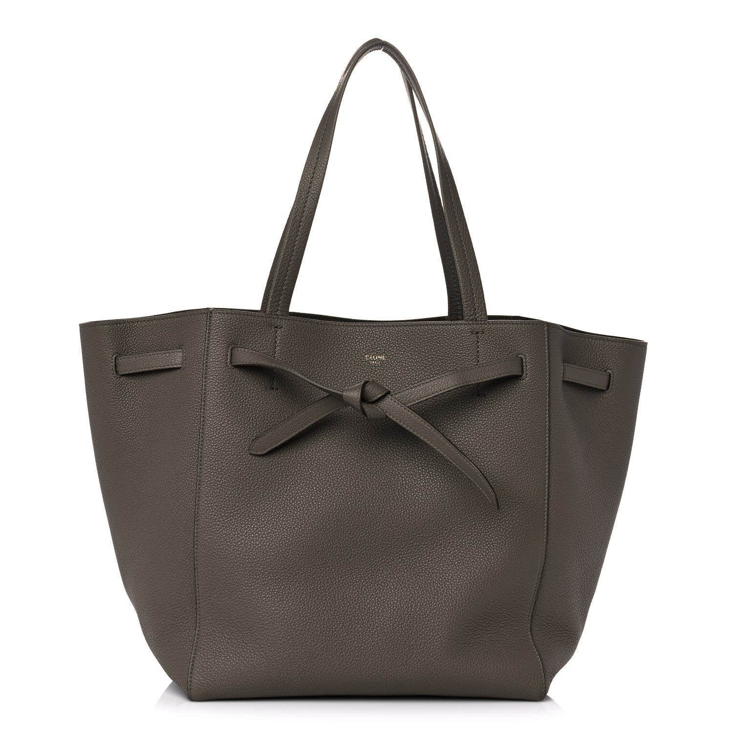 Celine Soft Grained Calfskin Small Belt Cabas Phantom Taupe 1 of 9