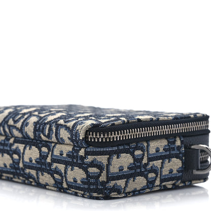 Christian Dior Oblique Pouch Beige Black 8 of 8