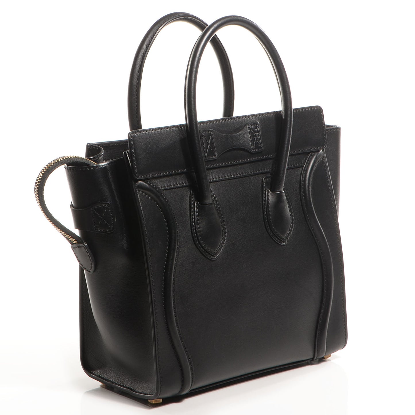 Smooth Calfskin Micro Luggage Black