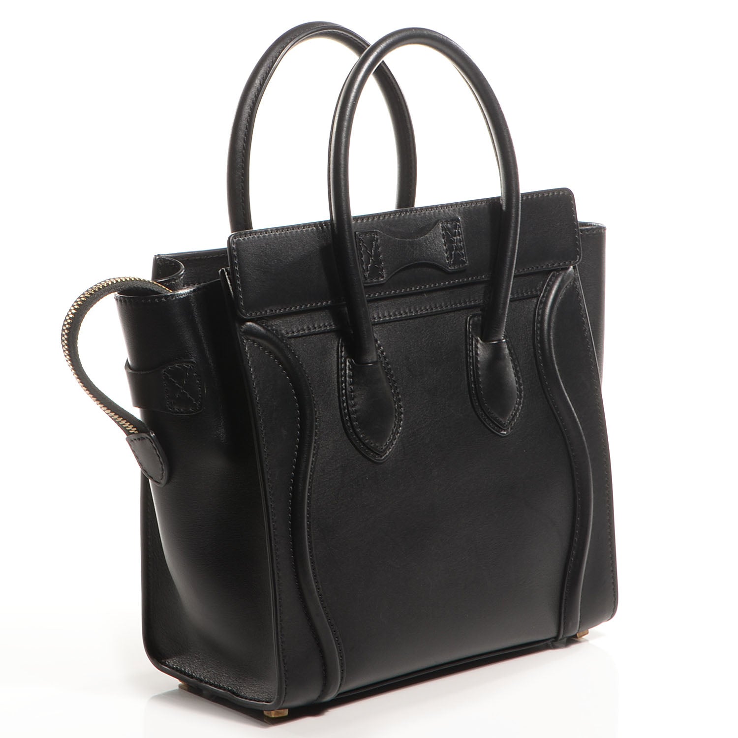 Celine Smooth Calfskin Micro Luggage Black 3 of 11