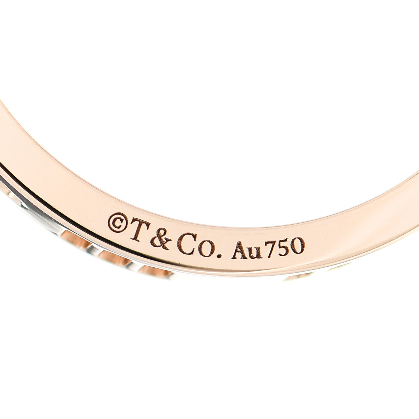 Tiffany 18K Rose Gold Diamond Atlas Pierced Ring 51 5.75 4 of 5