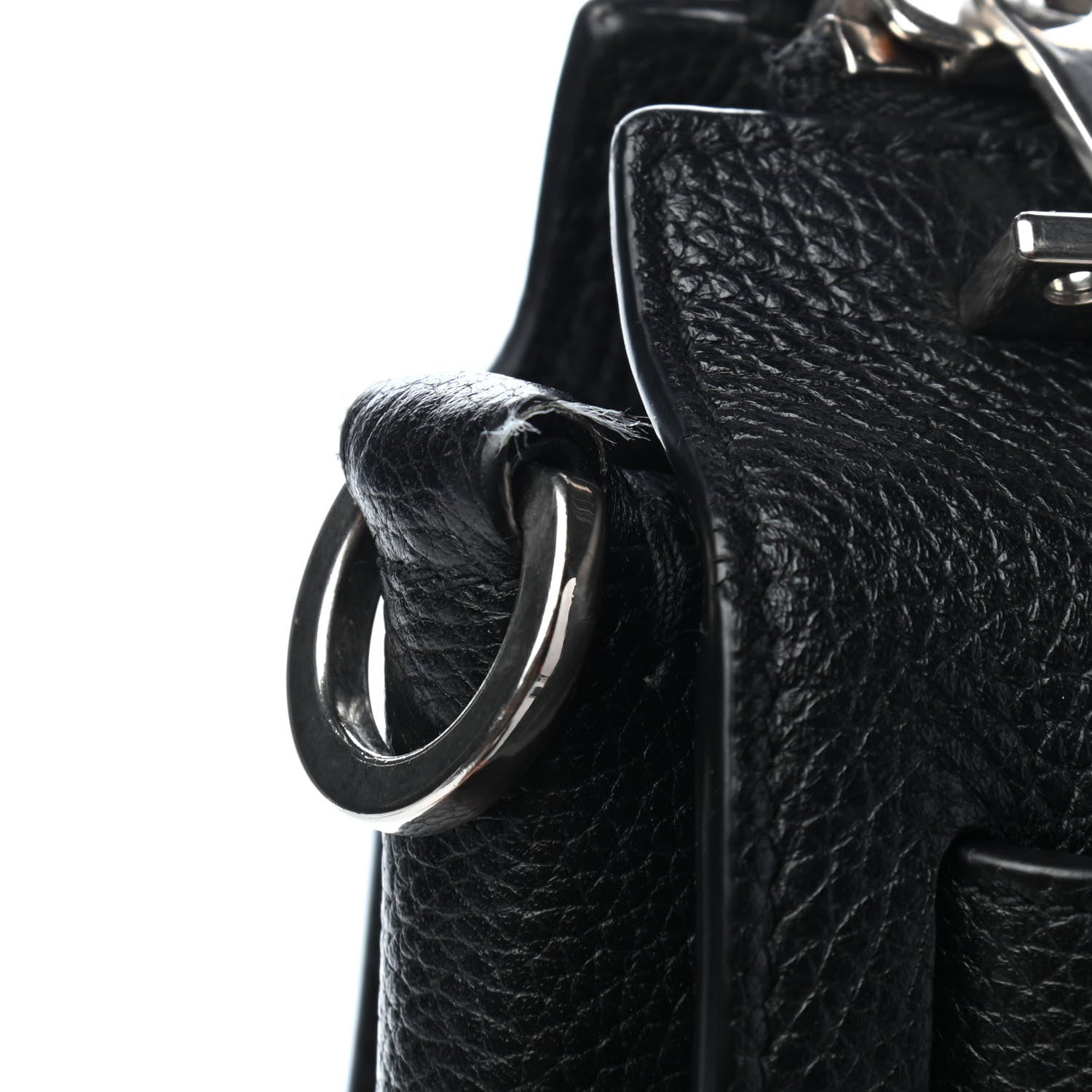 Saint Laurent Grained Calfskin Sac De Jour Souple North South Tote Black 10 of 11
