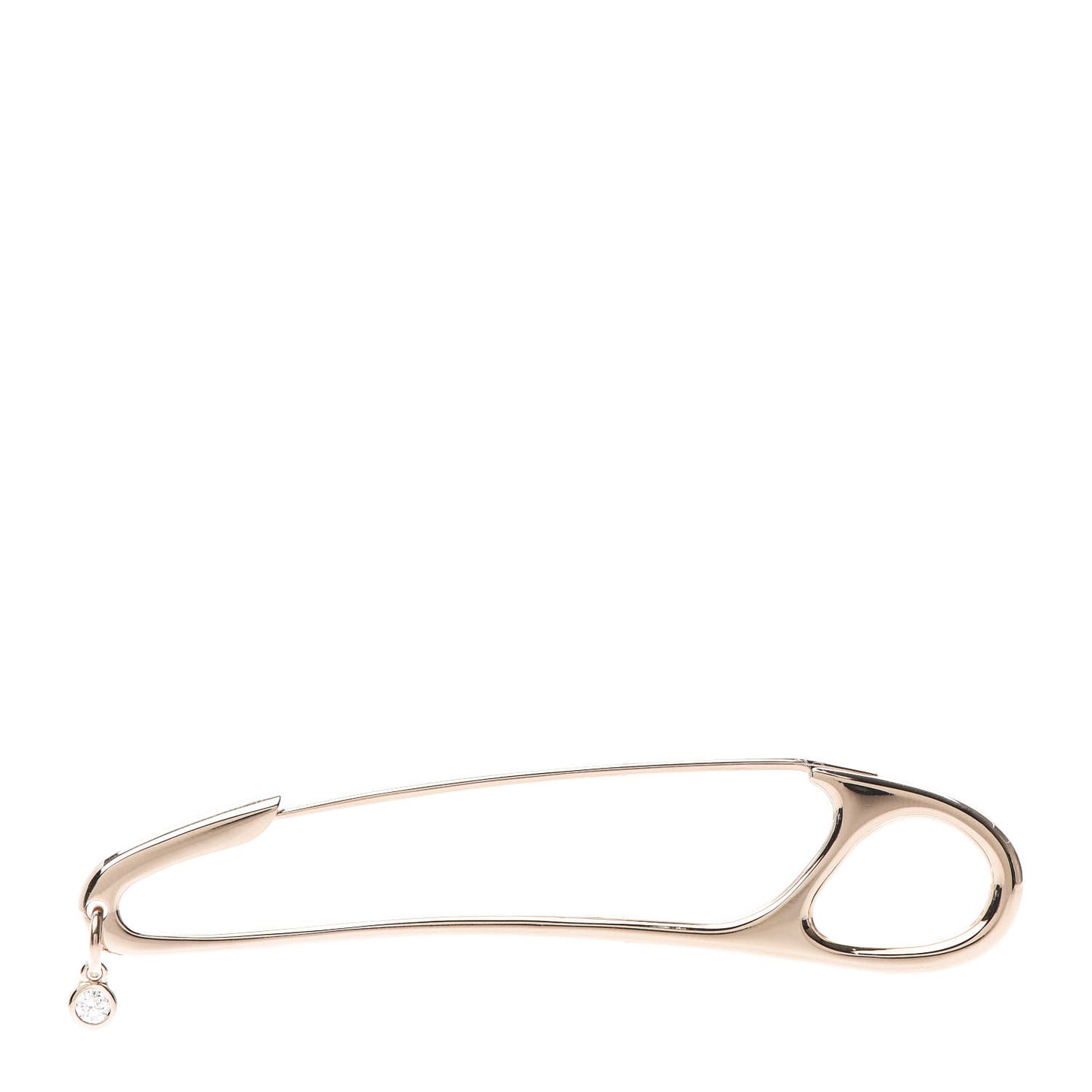 18K Rose Gold Diamond Chaine d'Ancre Punk Brooch Pin