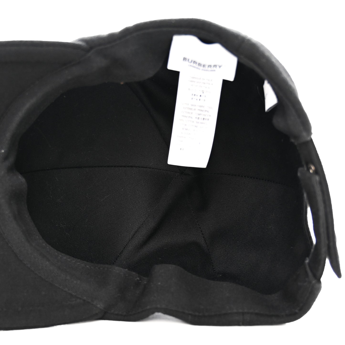 Cotton TB Baseball Cap L Black