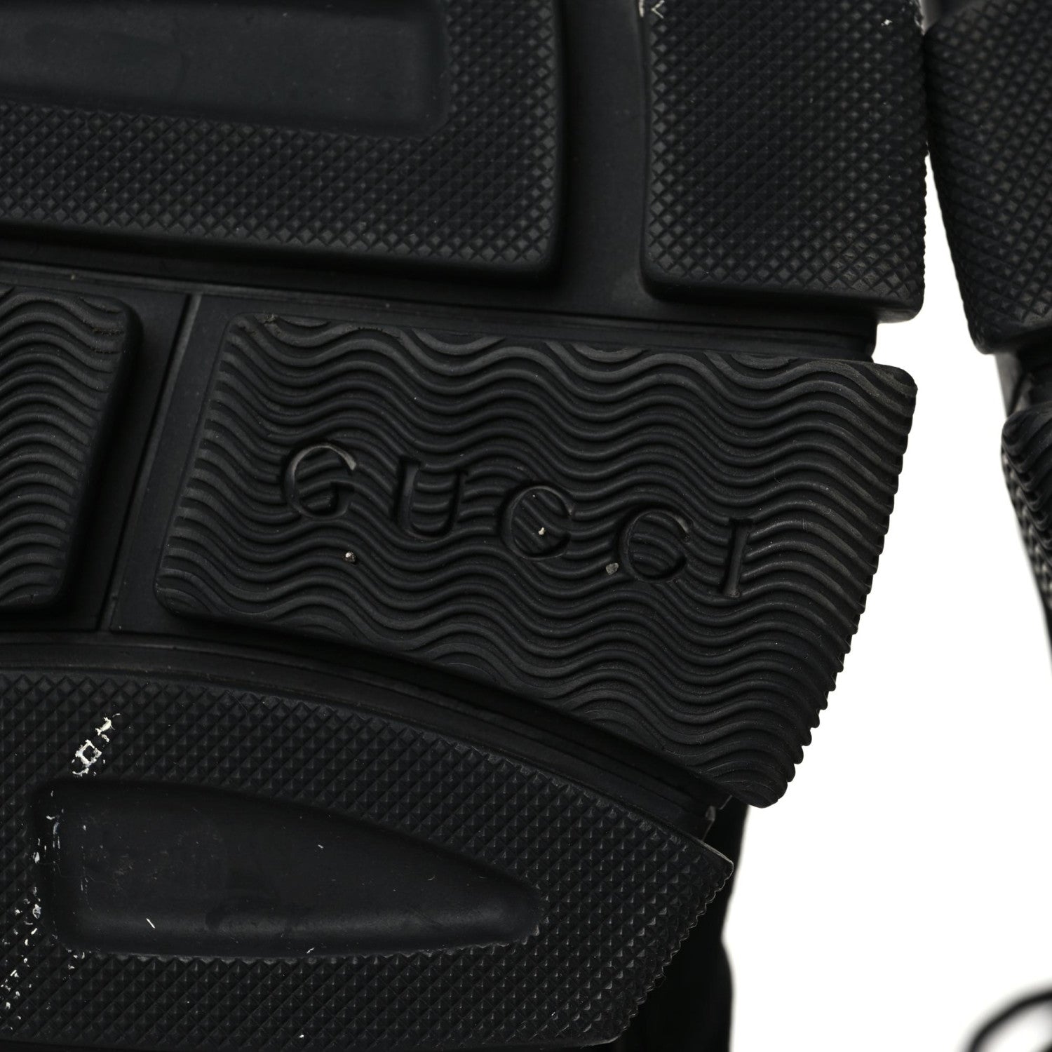 Gucci X SEGA Suede Shearling Calfskin GG Monogram Womens Flashtrek High-Top Sneakers 40 Black 6 of 9