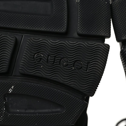 Gucci X SEGA Suede Shearling Calfskin GG Monogram Womens Flashtrek High-Top Sneakers 40 Black 6 of 9