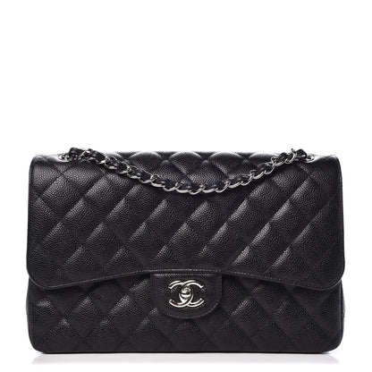 Chanel Caviar Quilted Jumbo Double Flap Black 1 of 9
