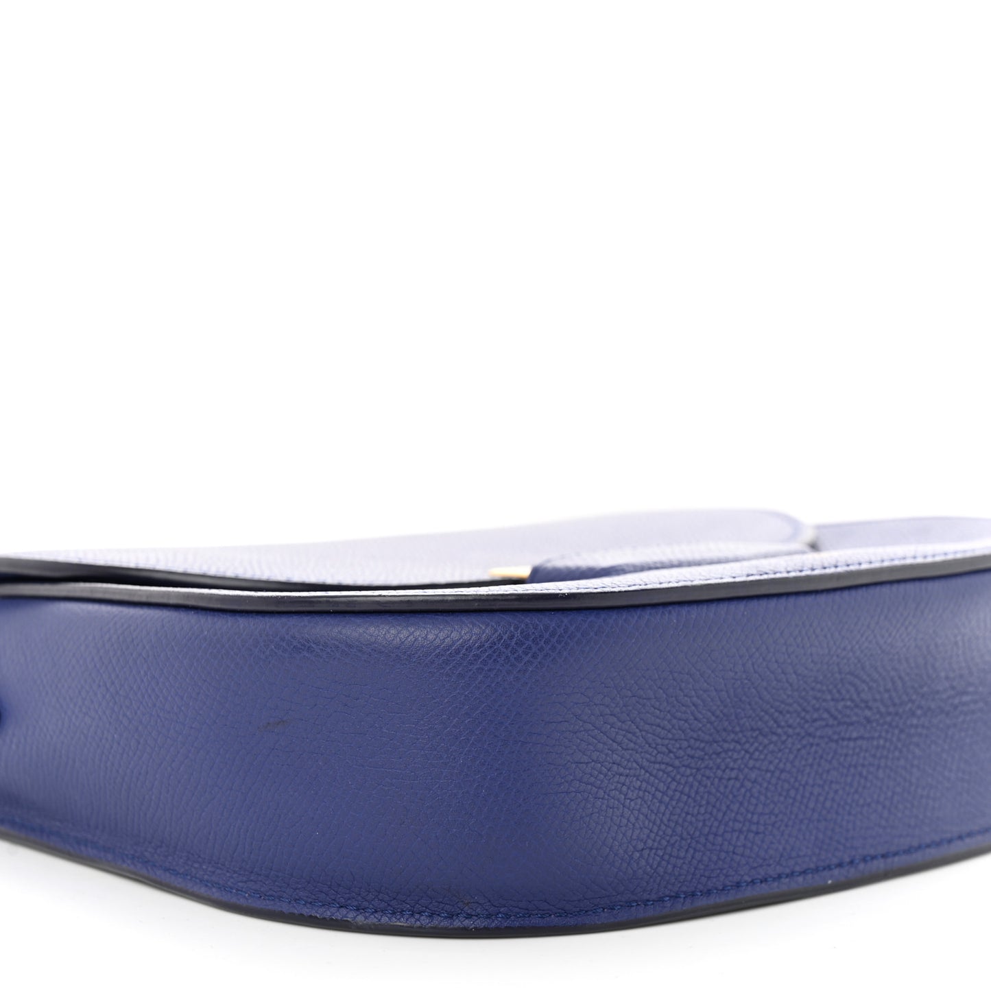 Grained Calfskin Small Trotteur Indigo