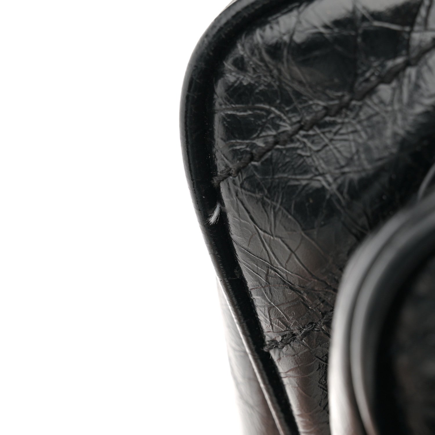 Saint Laurent Crinkled Calfskin Matelasse Monogram Medium Niki Chain Satchel Black 11 of 12