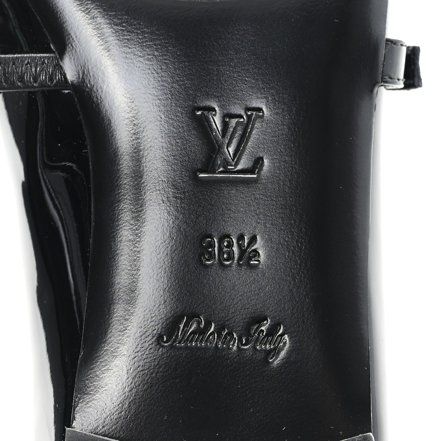 Louis Vuitton Patent Uniformes Ballerina Flat 38.5 Black 7 of 10