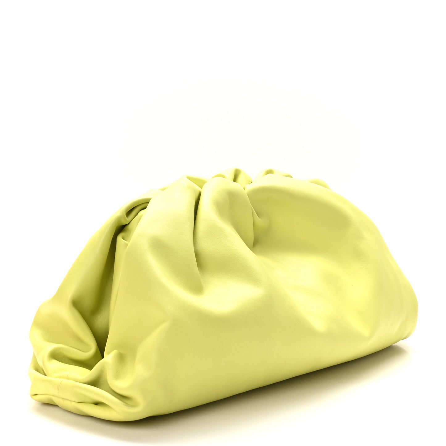 Smooth Butter Calf The Pouch Oversized Clutch Kiwi