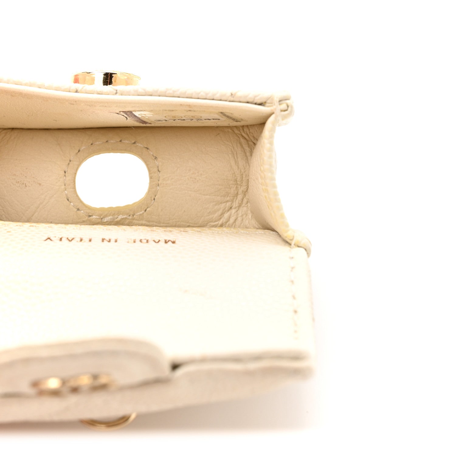Chanel Caviar Quilted Airpods Pro Case White 5 of 12