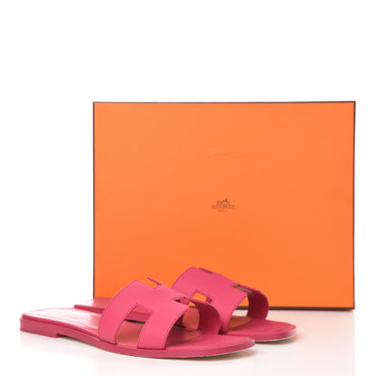 Hermes Epsom Oran Sandals 39 Rouge Azalee 18 of 18