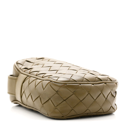 Bottega Veneta Calfskin Intrecciato Mini Cassette Phone Holder Crossbody Khaki 4 of 10