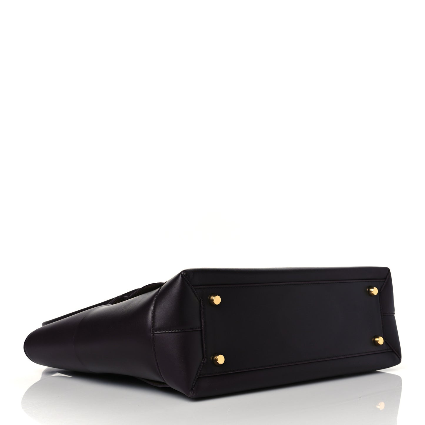 French Calfskin Maxi Intrecciato Medium Arco Grape