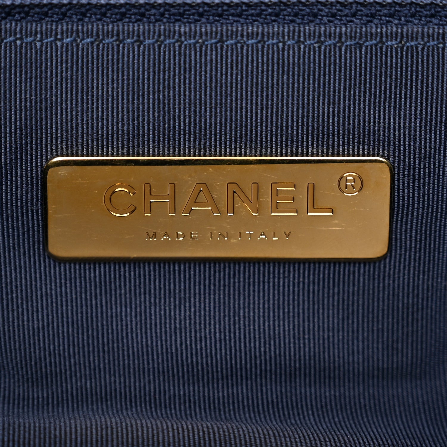 Chanel Goatskin Quilted Large Chanel 19 Flap Dark Blue 6 of 10