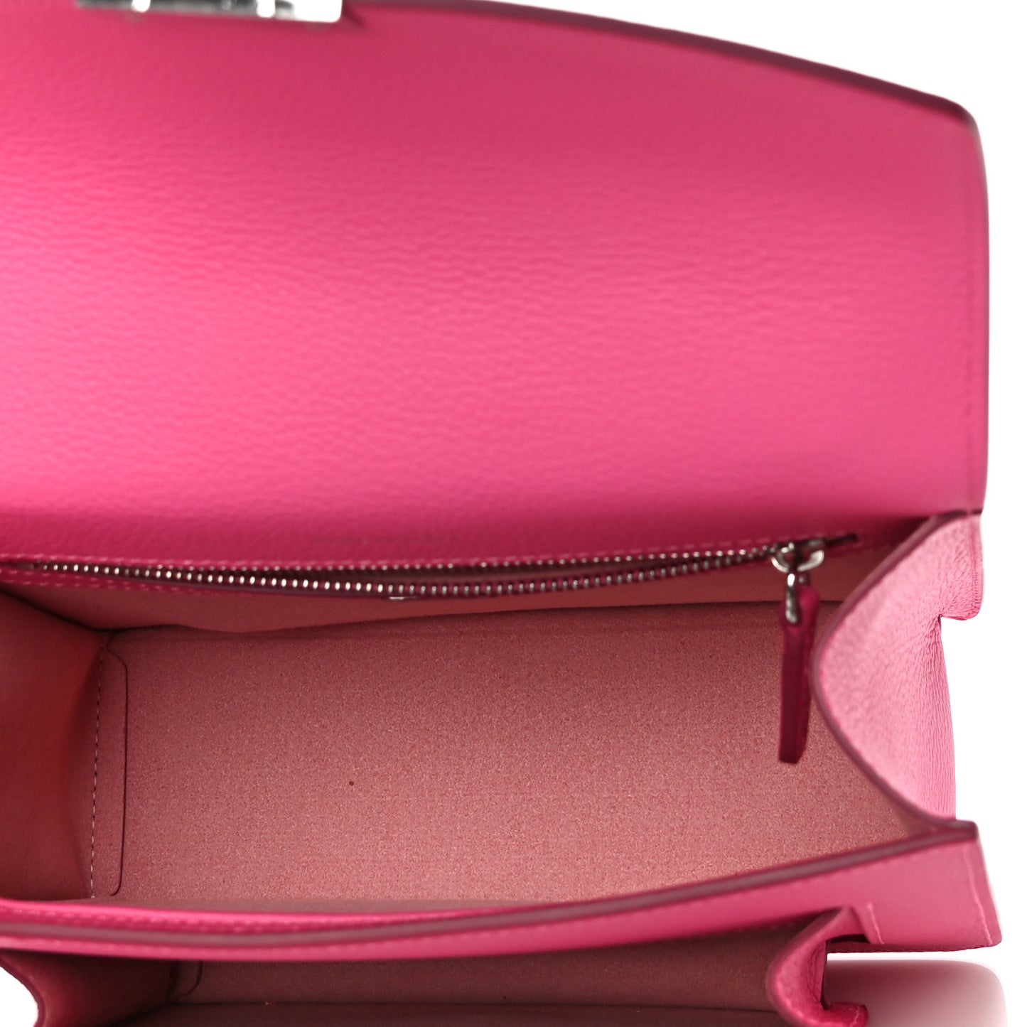 Grained Calfskin Small Patricia Satchel Sugar Pink