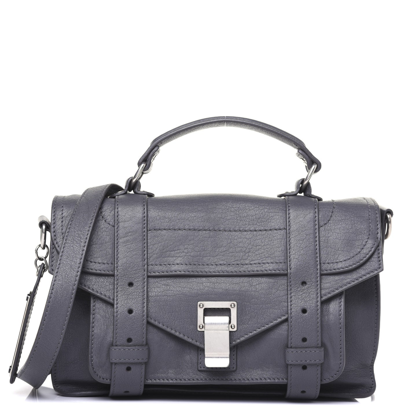 Lambskin Tiny PS1 Satchel Heather Grey