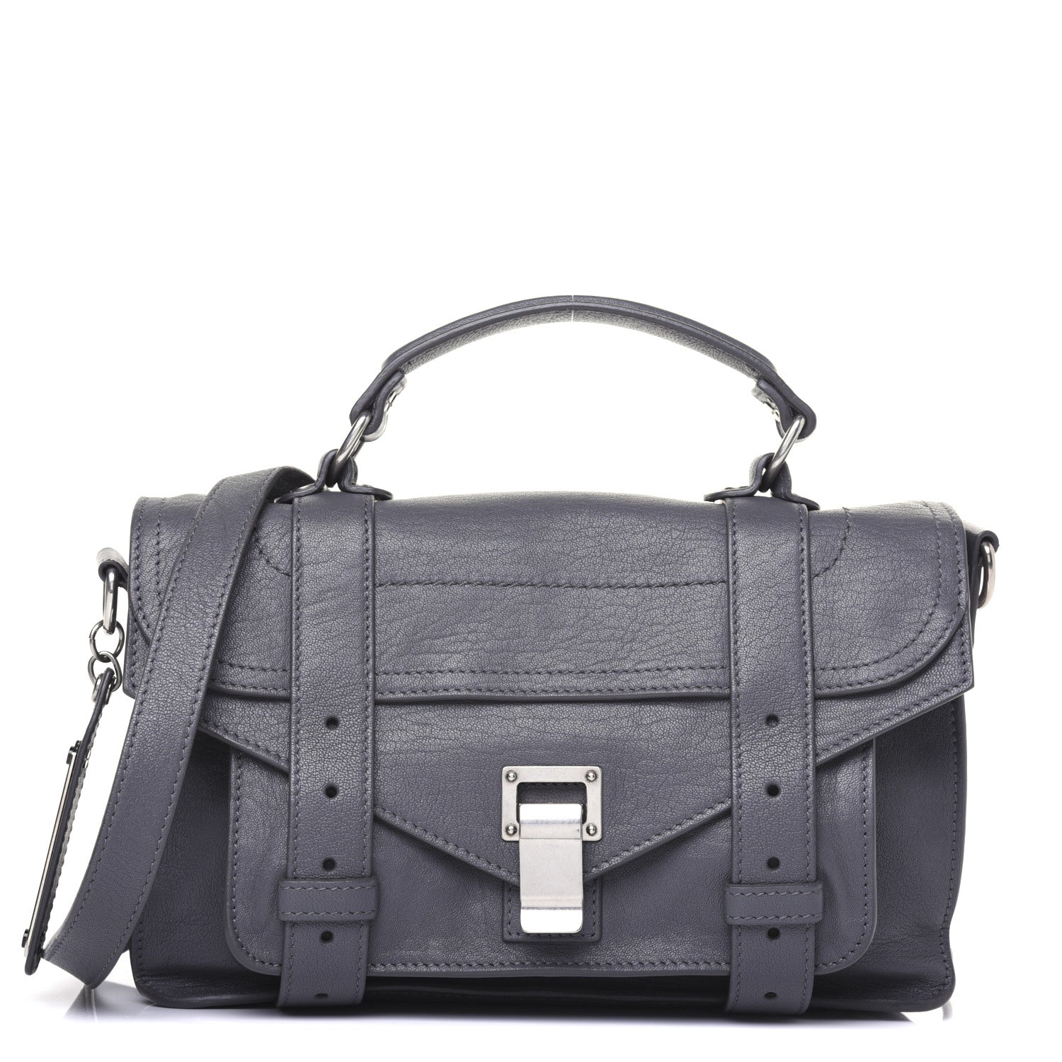Proenza Schouler Lambskin Tiny PS1 Satchel Heather Grey 1 of 18