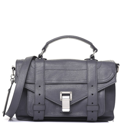 Proenza Schouler Lambskin Tiny PS1 Satchel Heather Grey 1 of 18