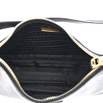 Prada Saffiano Lux Mini Re-Edition Shoulder Bag Black 5 of 10