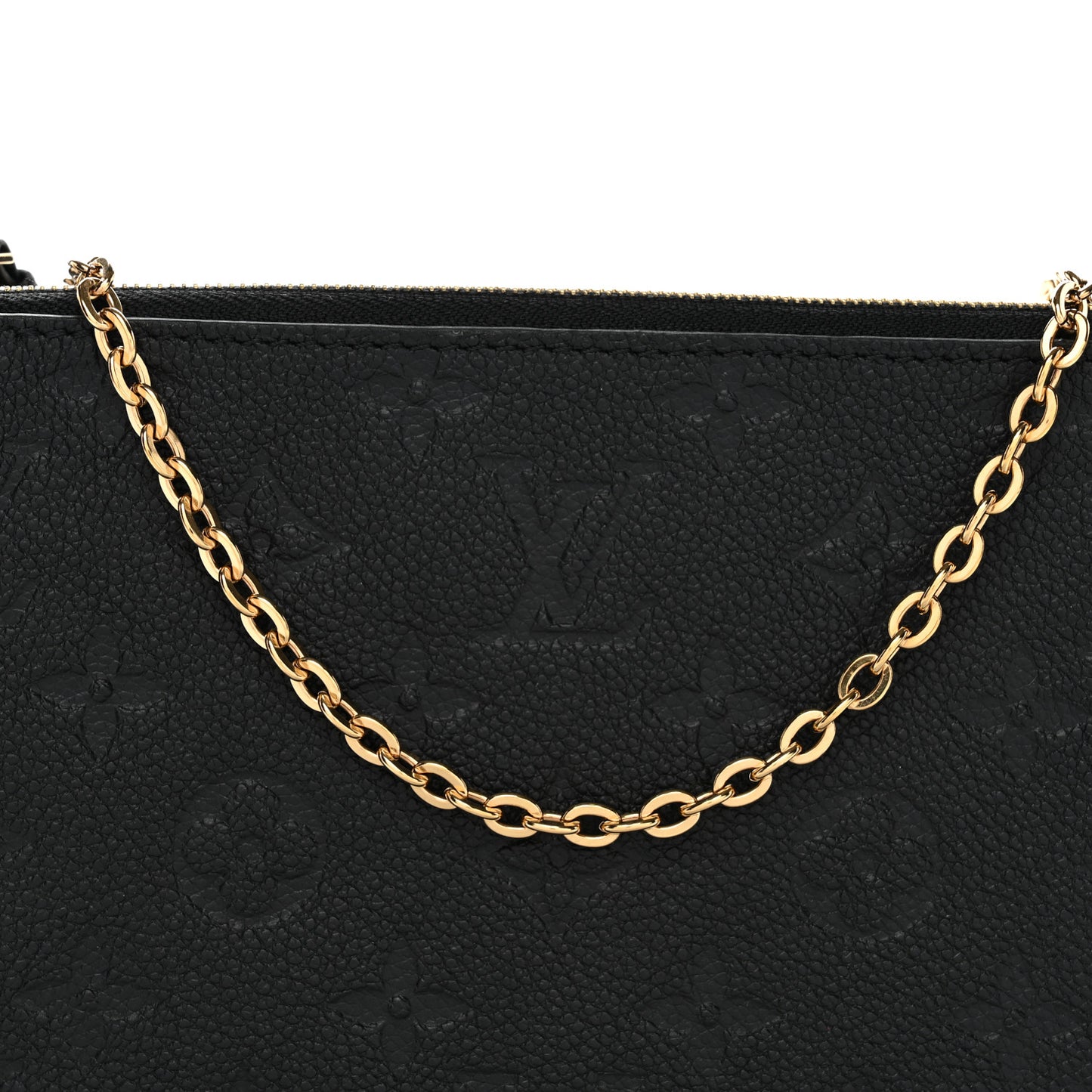 Empreinte Double Zip Pochette Black