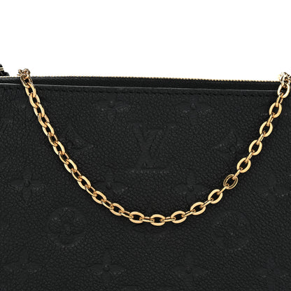 Louis Vuitton Empreinte Double Zip Pochette Black 8 of 10