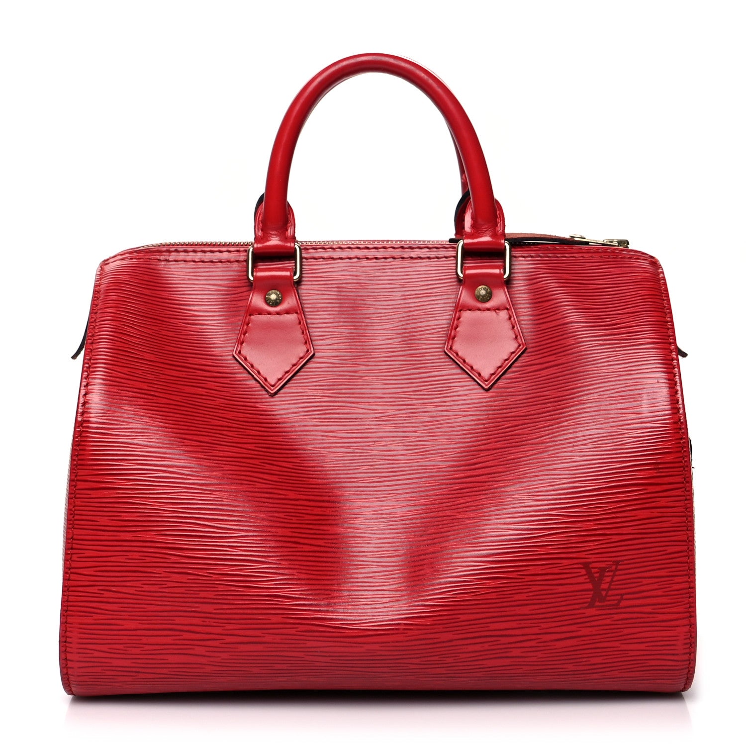Louis Vuitton Epi Speedy 25 Castillan Red 1 of 15