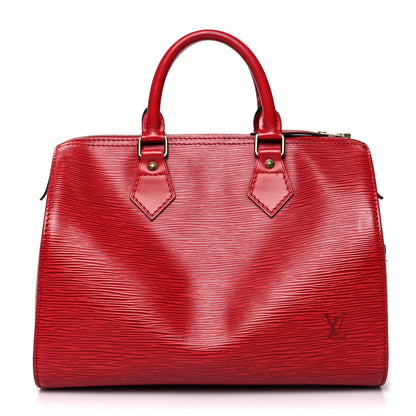 Louis Vuitton Epi Speedy 25 Castillan Red 1 of 15