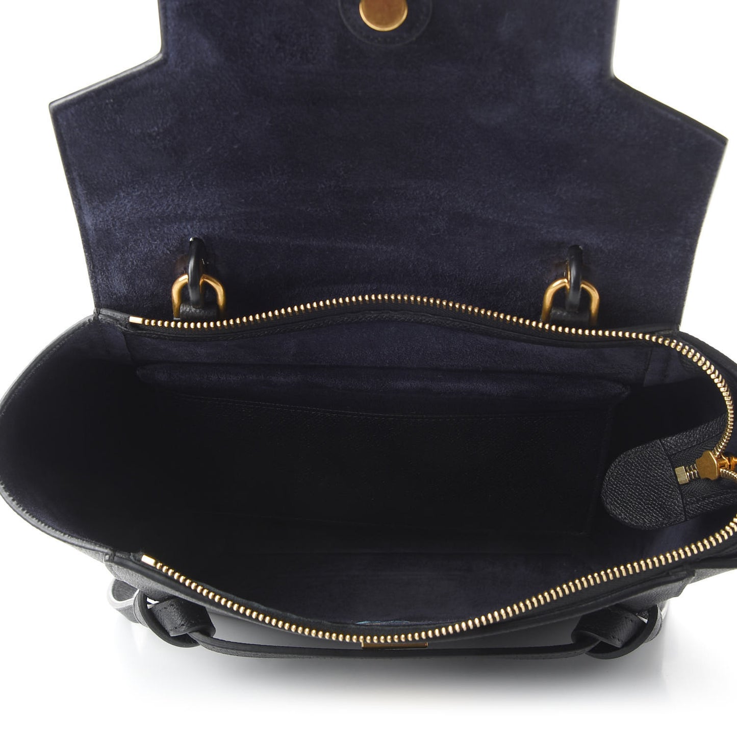 Grained Calfskin Micro Belt Bag Black