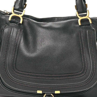 Chloe Calfskin Large Marcie Satchel Black 8 of 10