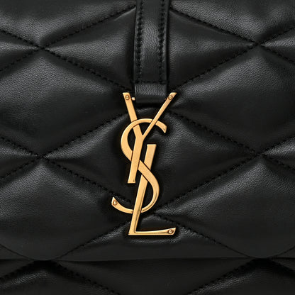 Saint Laurent Lambskin Quilted Le 57 Diamond Shoulder Bag Black 8 of 10