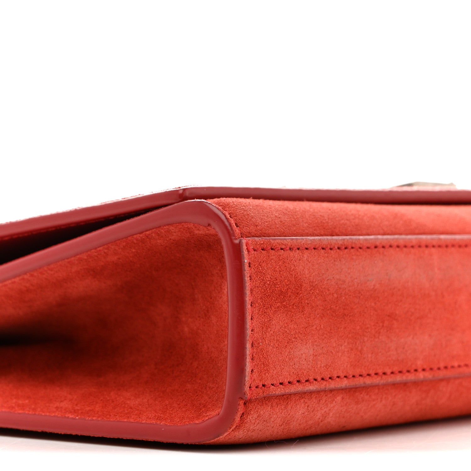 Saint Laurent Suede Star Medium Classic Monogram Kate Satchel Berry Red 9 of 15