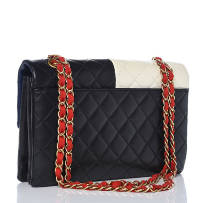 Chanel Lambskin Quilted Yin Yang Flap Red White Blue Black 2 of 11